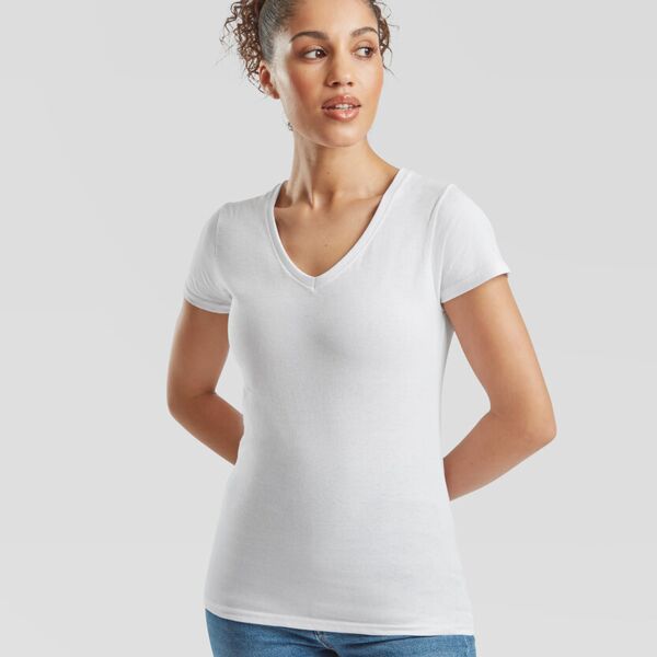 Women's valueweight v-neck T Thumbnail